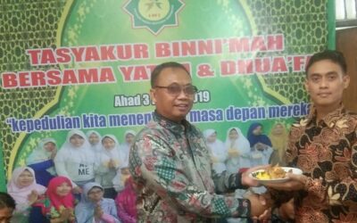 Santunan akbar dalam rangka Tasyakur Binni’ mah Yayasan Insan Mutiara Indonesia                 Ahad, 3 Maret 2019