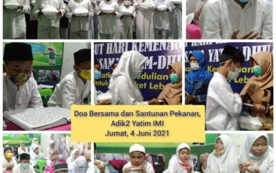 Giat rutinitas Doa Bersama anak” Yatim YIMI 4/6/2021