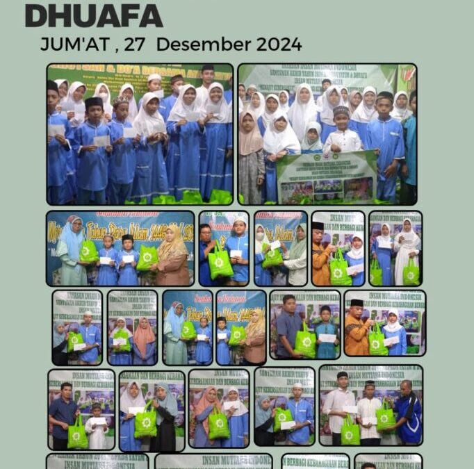 PENYALURAN SANTUNAN AKHIR TAHUN 2024 KE PADA YATIM & DHUAFA