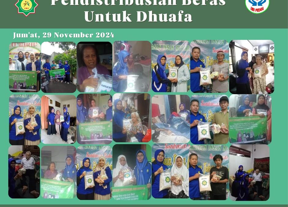 PENDISTRIBUSIAN BERAS UNTUK DHUAFA
