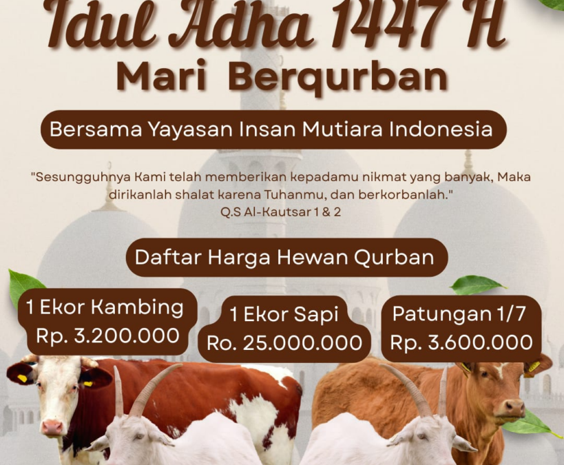 H – 1 menuju HARI RAYA IDUL ADHA 1447 H